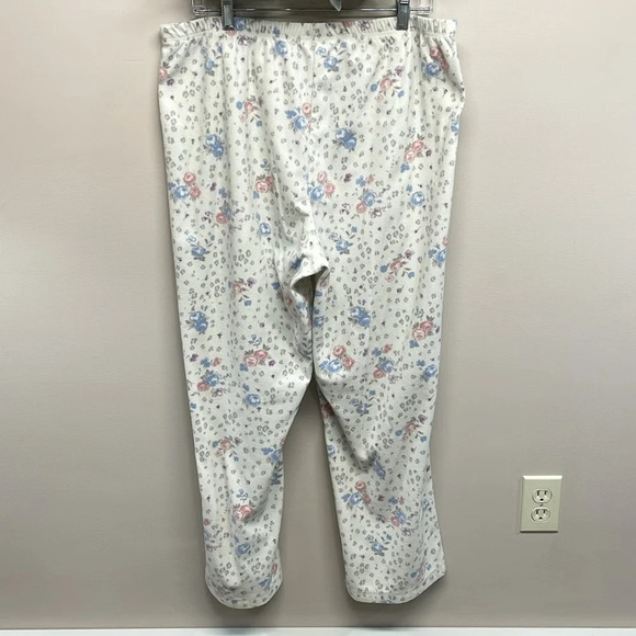 Charter Club Intimates Long Sleeve Button Down Pajama Set White Floral XL - Picture 3 of 16